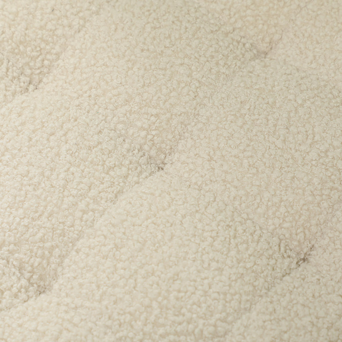 HOCKER, Holzrahmen Ø45 x 41 cm Cremeweiß - Weiß, Kunststoff (45/41/45cm) - HOMCOM