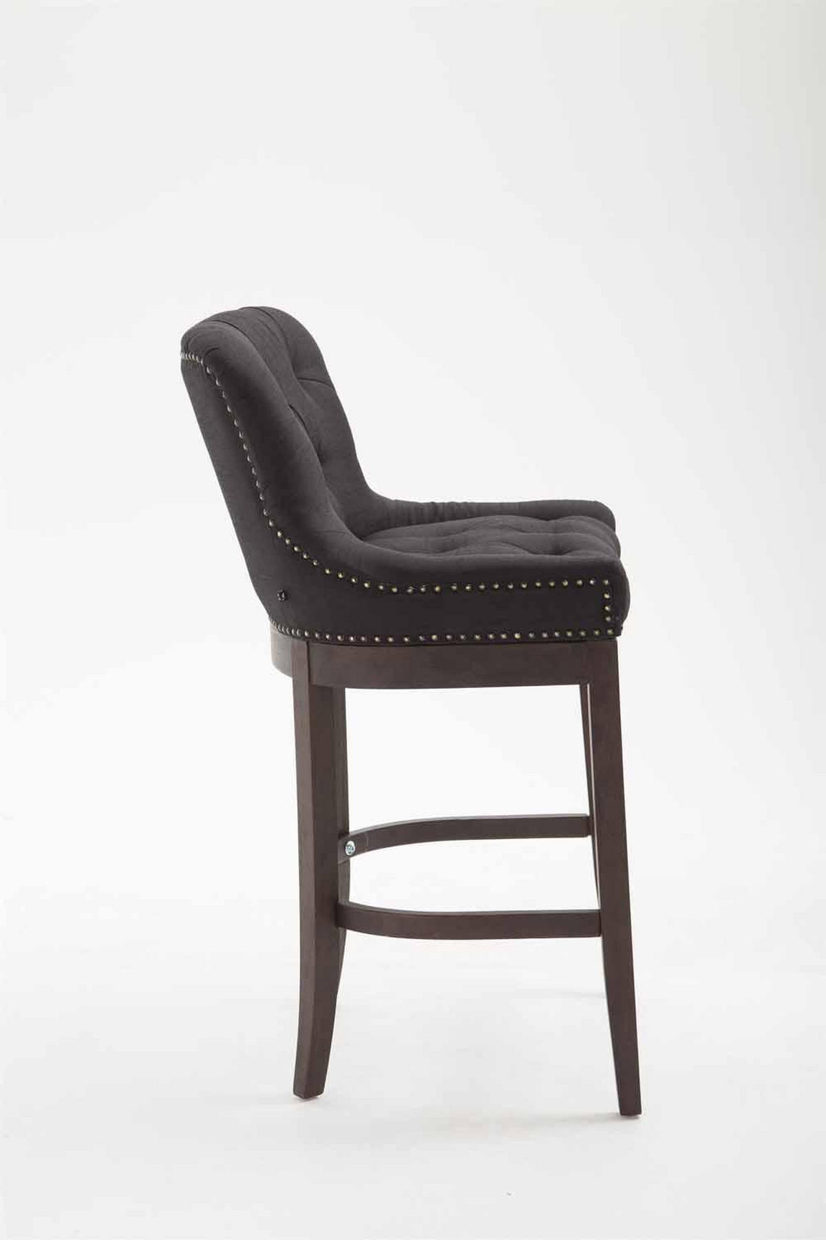 BARHOCKER 2er Set Stoff Schwarz - Schwarz, Holz/Textil (55/109/57cm) - CLP