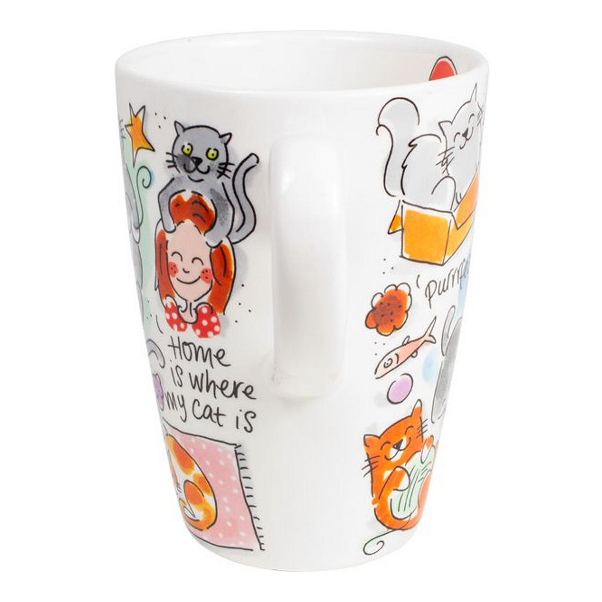 XL-BECHER Katzenliebhaber in Bunt - 500 ml - Multicolor, Keramik (0.5L) - Blond Amsterdam