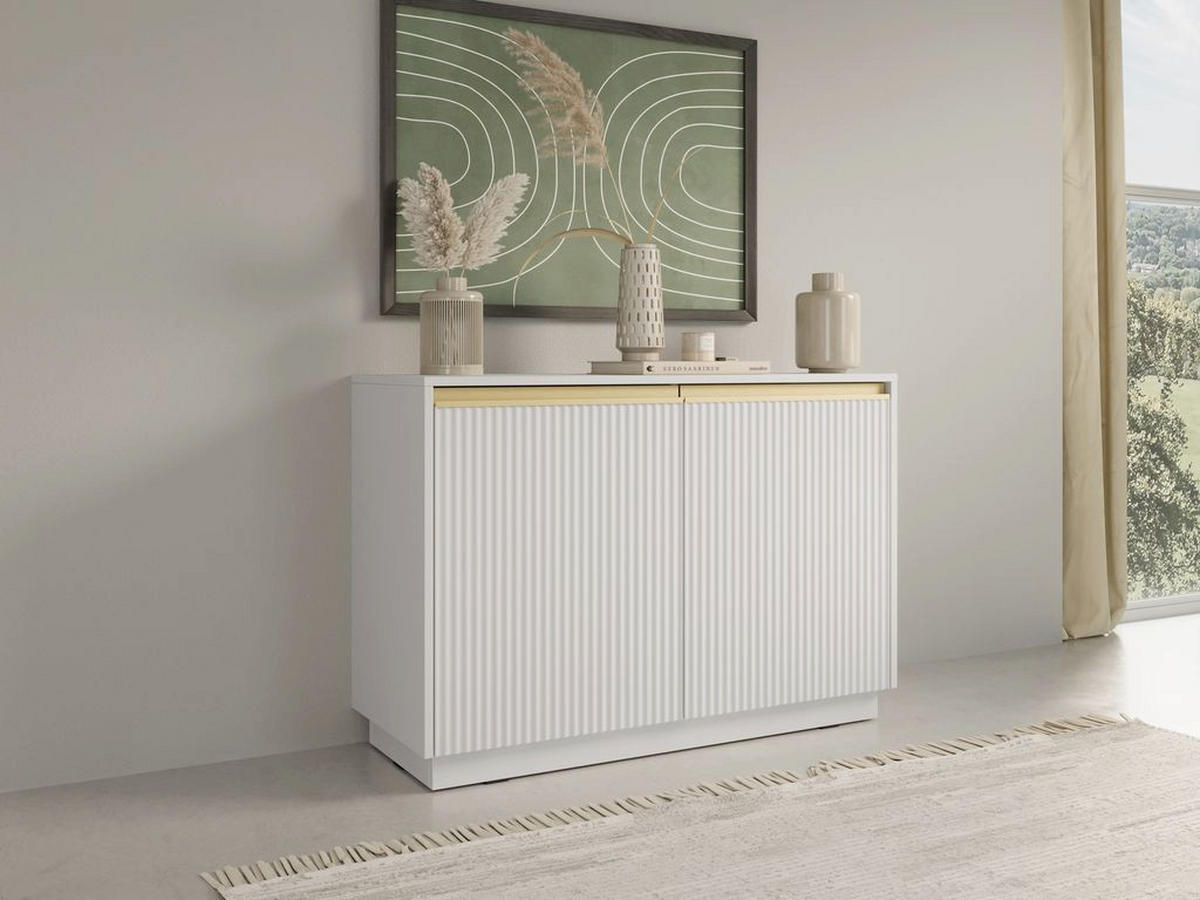 KOMMODE – 104 cm – Royal – Weiß - Weiß, Holzwerkstoff (103.5/71.4/39cm) - hi-markt