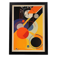 POSTER Bauhaus A3 Schwarzer Rahmen - Schwarz, Papier (29.7/5/42cm) - Nacnic