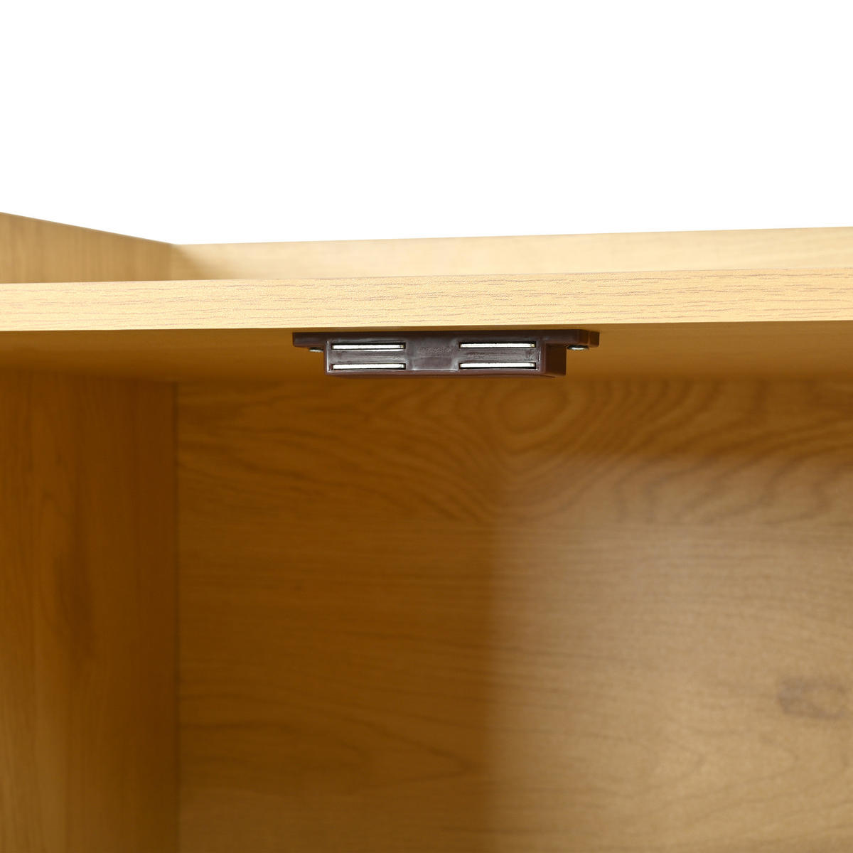 SCHUHREGAL 60 cm Naturholz mit Rattantüren mit offenen Fächern im Boho-Stil - Naturfarben, Holzwerkstoff (60/121/40cm) - Urban Meuble