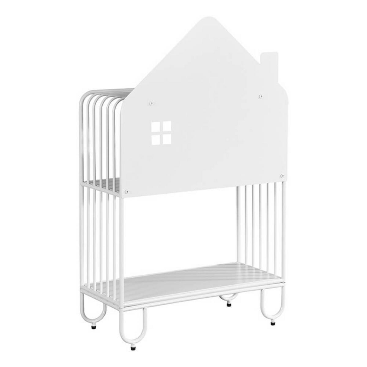 KINDERREGAL TODO - Weiß, S - Weiß, Metall (61/102/28cm) - Home Deluxe