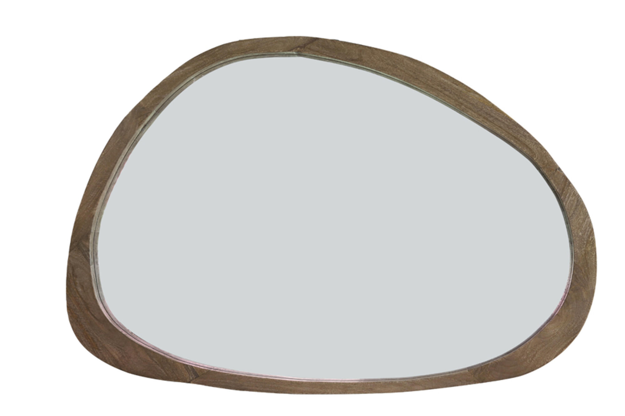 SPIEGEL Sonora Braun 120/5/80 cm - Dunkelbraun, Holz (5/80/120cm) - Light & Living