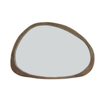 SPIEGEL Sonora Braun 120/5/80 cm - Dunkelbraun, Holz (5/80/120cm) - Light & Living