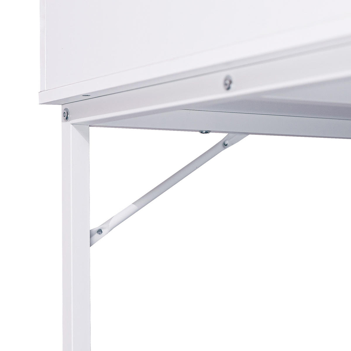 SCHMINKTISCH mit 3 Schubladen 115/55/81 CM und LED Beleuchtung Schminkspiegel Lichtleiste weiß 58/46 cm - Weiß, Holz (55/81/115cm) - VANITII