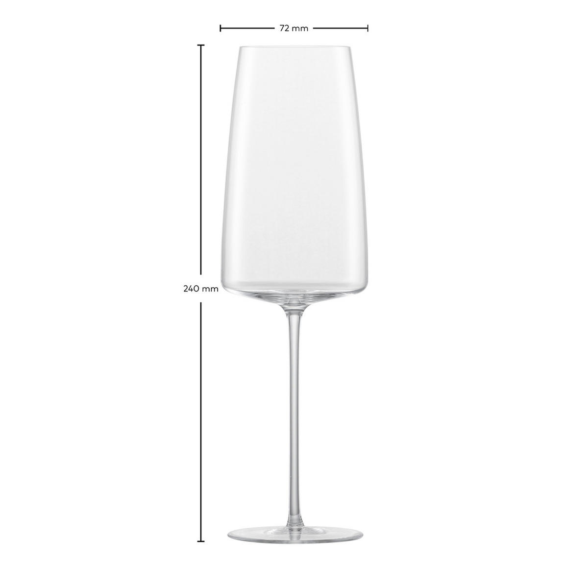 SEKTGLÄSER Simplify transparent 407 ml 2er Set - Transparent, Glas (0.407L) - Zwiesel Glas