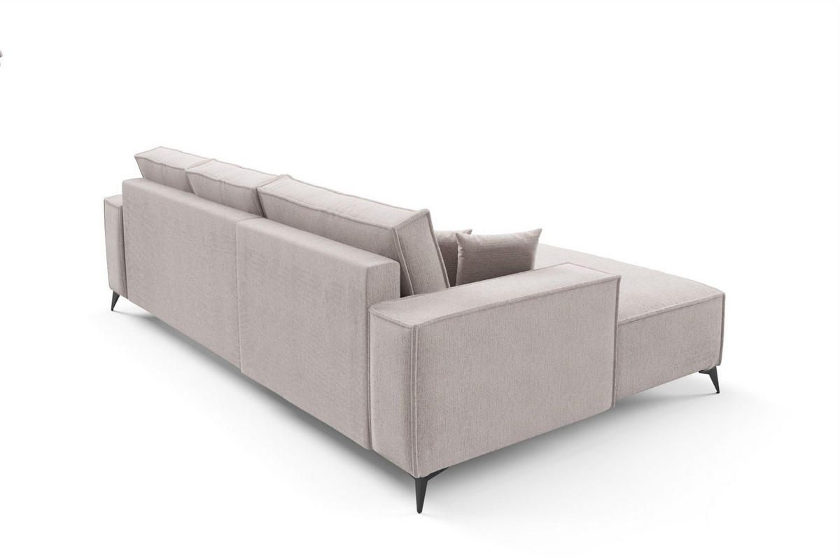 ECKSOFA Fiore - Altrosa, Holzwerkstoff/Textil (294/185cm) - Fun Möbel