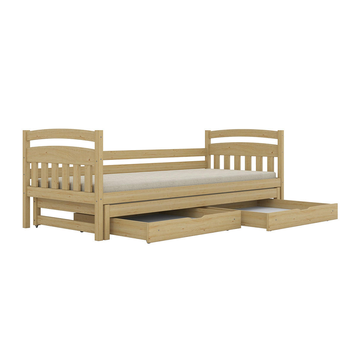 BETT 90/200 Tosia Holz - Braun, Holz (90/200cm) - Petits-meubles