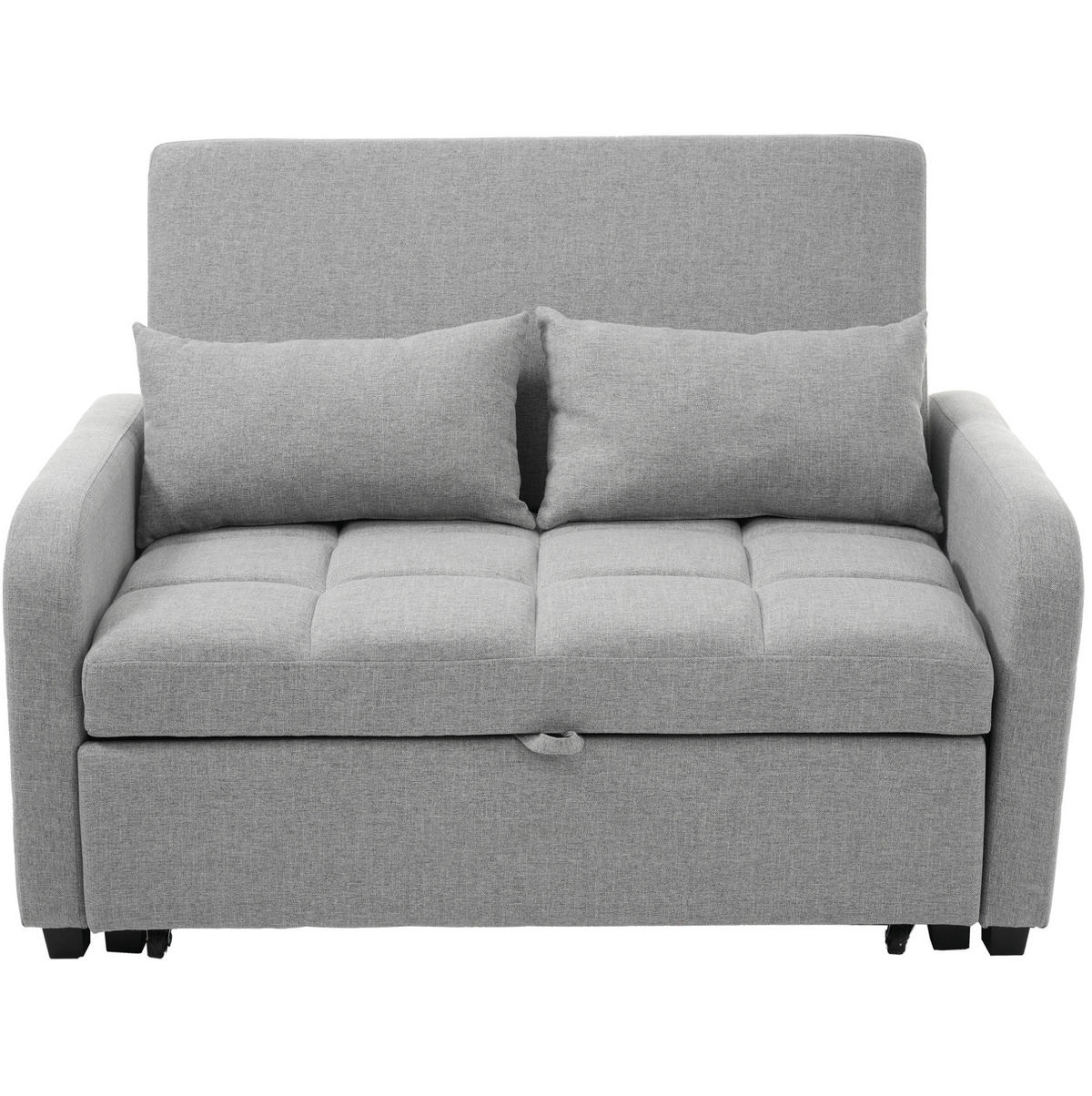 SCHLAFSOFA mit verstellbarer Rückenlehne 127x180 cm Antique Gray - Grau, Metall (75/94/127cm) - Meubliv