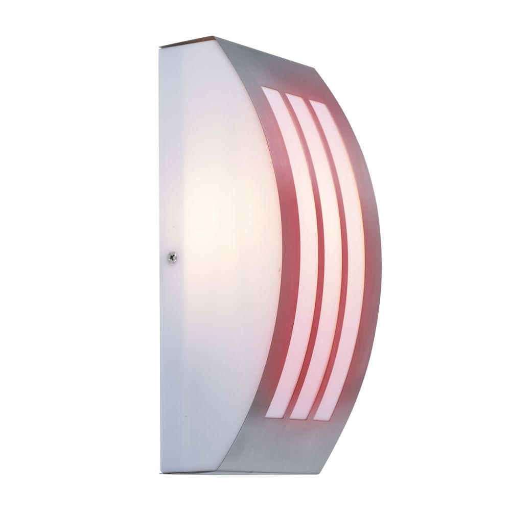 LED AUSSEN-WANDLEUCHTE Cornus Silber - Silberfarben, Metall (10/32/25cm)