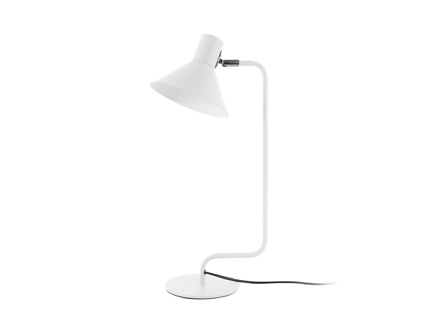 TISCHLAMPE Office Curved 21/18/50 cm - Weiß, Metall (21/18/50cm) - Leitmotiv