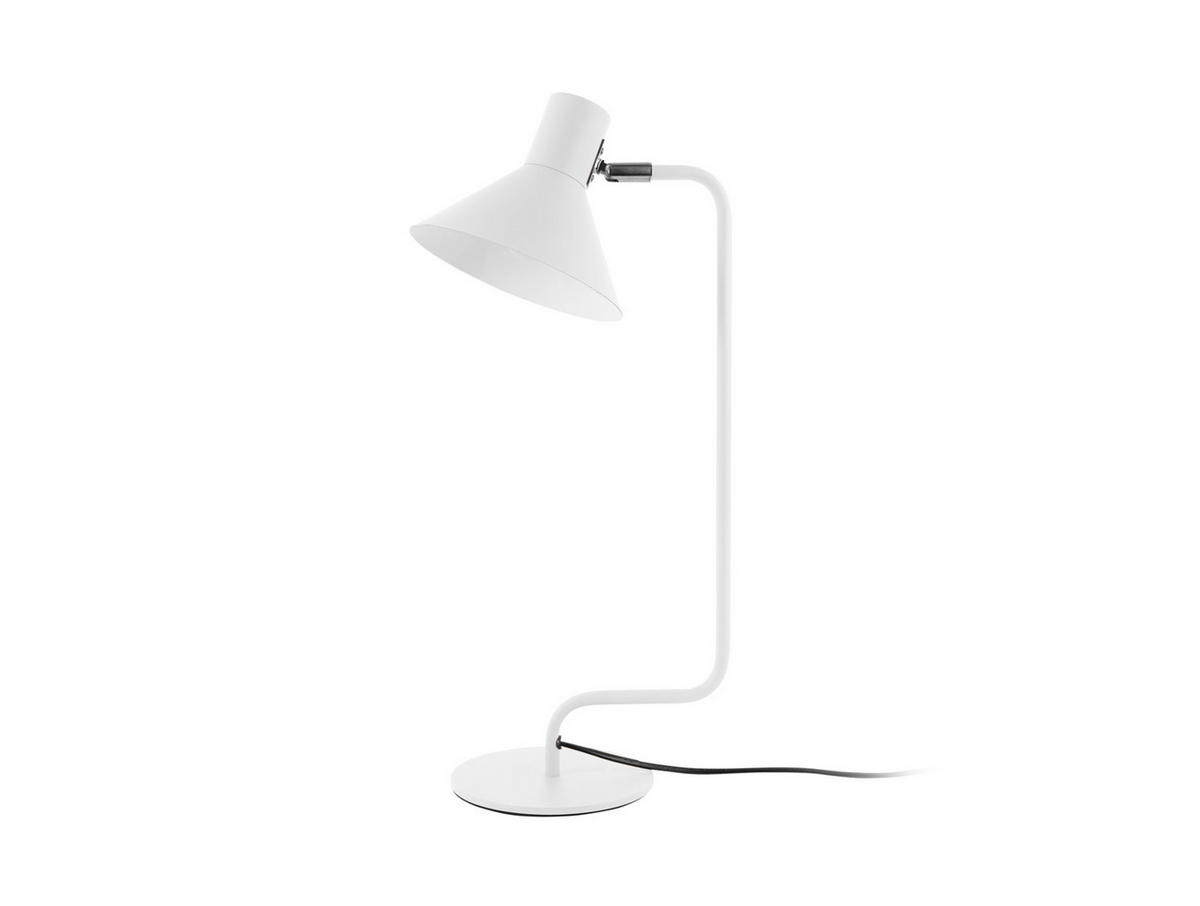 TISCHLAMPE Office Curved 21/18/50 cm - Weiß, Metall (21/18/50cm) - Leitmotiv