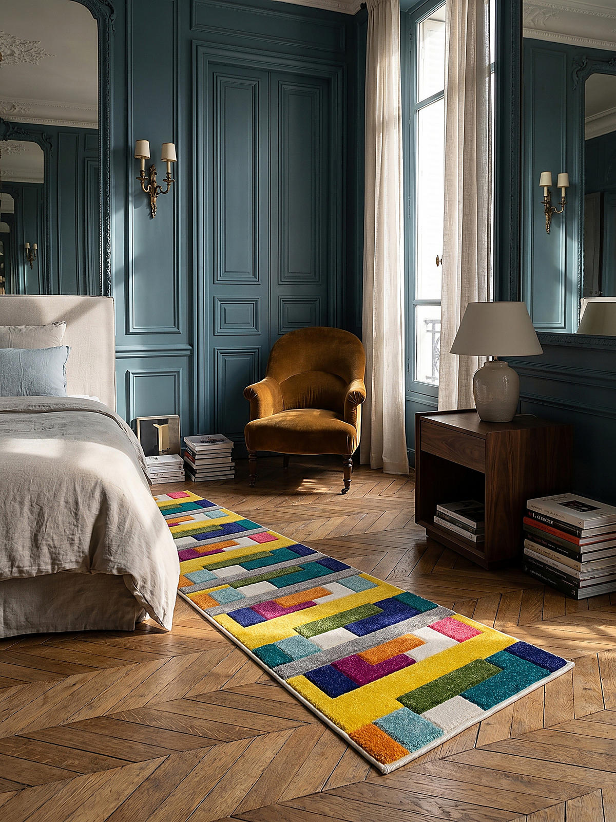 TEPPICH MOSS, geometrisch-abstrakt, Bunt, 66 x 300 cm - Multicolor, Textil (300/66cm) - KADIMA DESIGN