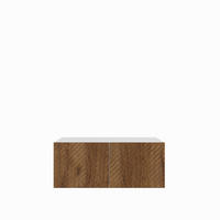 TV-SCHRANK Kaja 100 cm, zweitürig, weiß, catania - Weiß/Braun, Kunststoff (100/40/40cm) - Margaret Hadas24