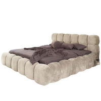 POLSTERBETT 140x200 ELVA Hellbeige - Naturfarben, Holzwerkstoff (140/200cm) - Compleo24
