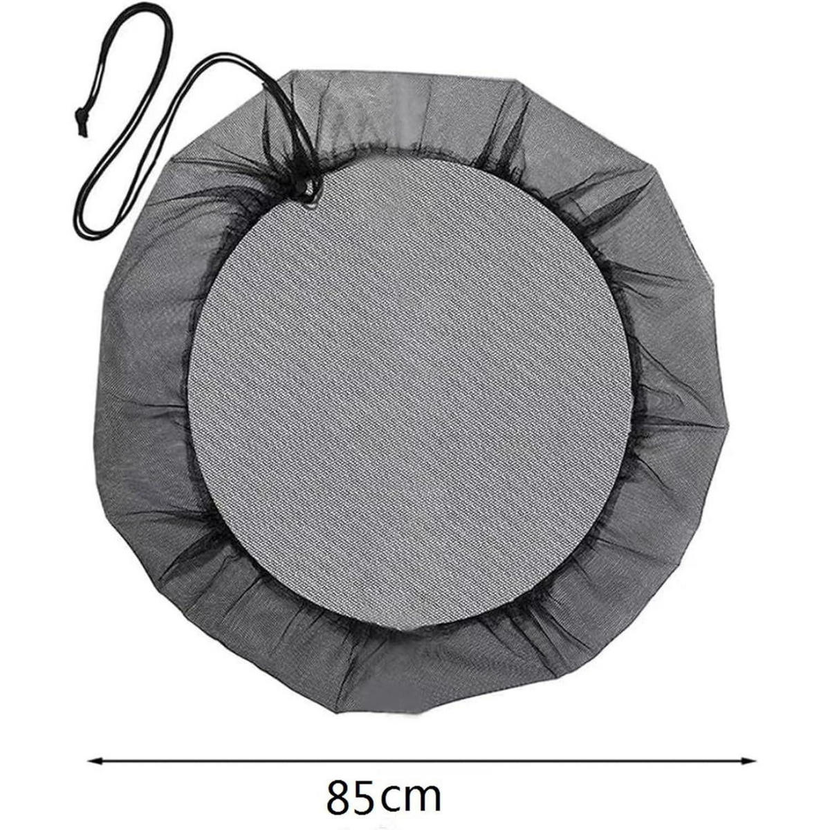 REGENTONNENNETZ 4-teiliges Set 60 cm - Schwarz, Textil (85/1.5/85cm)