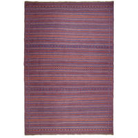 KELIM-TEPPICH handgewebt Kordi Violett, Beige 302/203 cm Schurwolle - Blau/Beige, Textil (203/302cm) - Looma