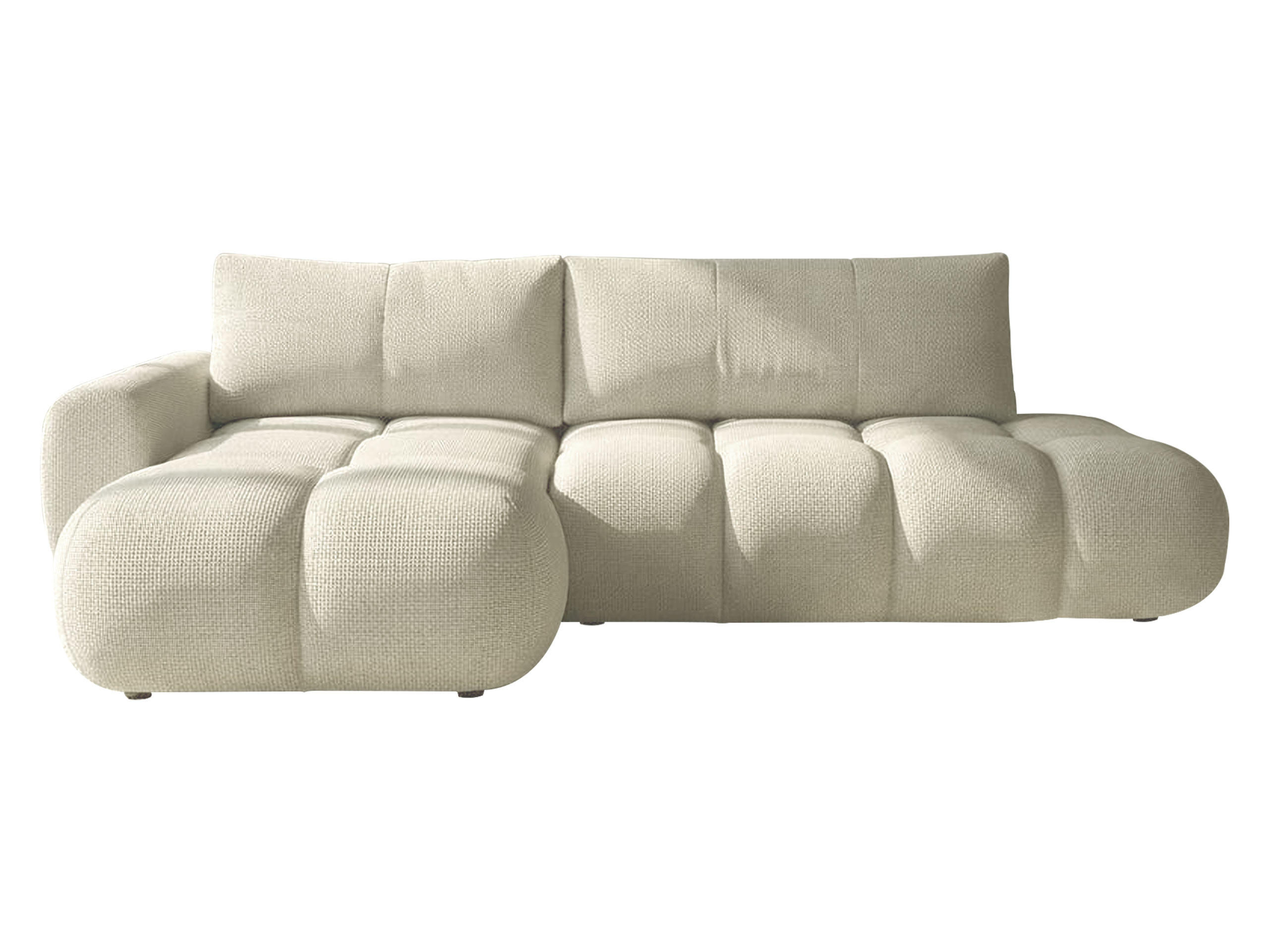 ECKSOFA Mitto O, Seite: Links - Beige/Schwarz, Holz/Kunststoff (285/172cm) - MIRJAN24