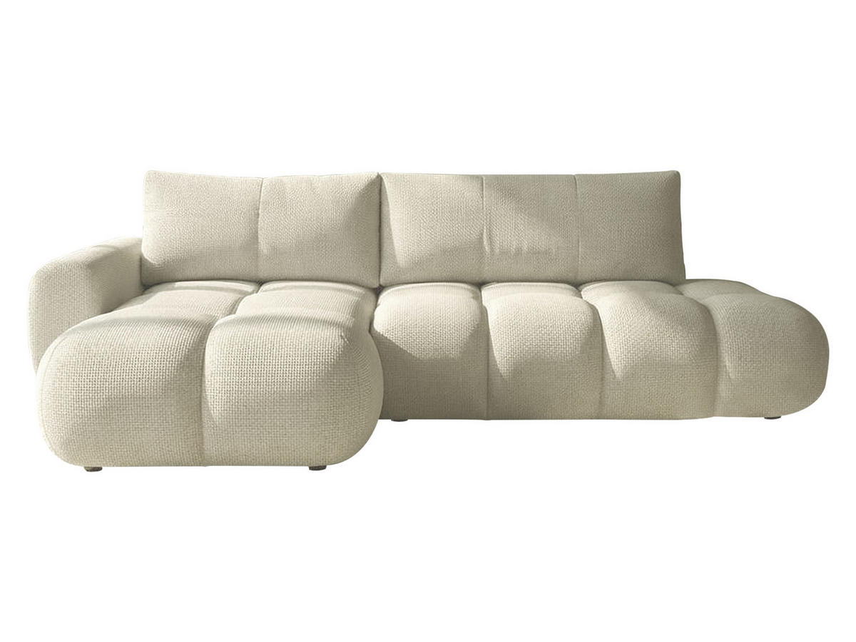 ECKSOFA Mitto O, Seite: Links - Beige/Schwarz, Holz/Kunststoff (285/172cm) - MIRJAN24
