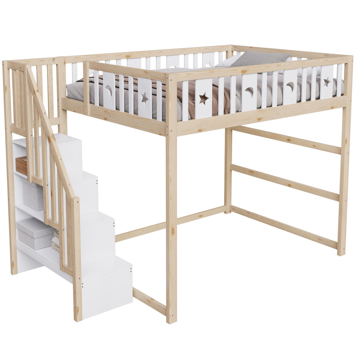 HOCHBETT 140/200 cm - Ahornfarben, Holz - Raumix