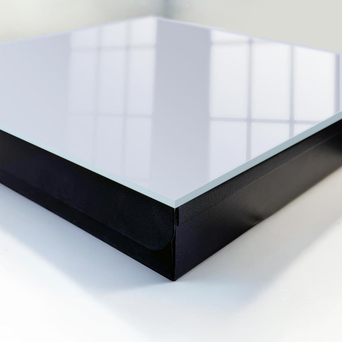 SCHLÜSSELBOX Schwarz 30x30 cm- Türöffnung nach rechts - Graublau - Grau, Metall (30/30/5cm) - TULUP