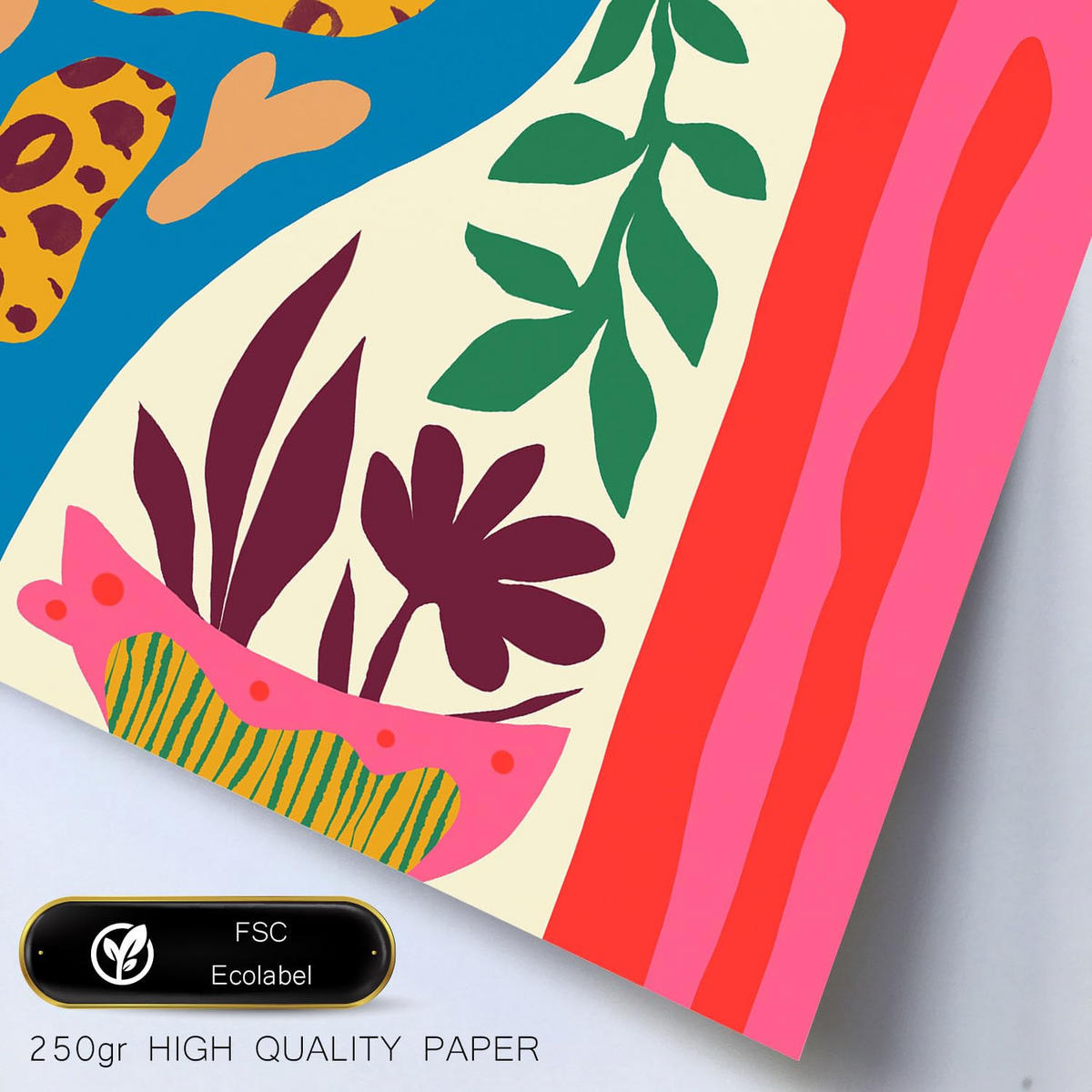 POSTER Set Mit 6 Erlöser Feen In Blume Zusammenfassung Ästhetische Dekorative Gemälde Für Ihr Wohnzimmer Schlafzimmer Zuhause A3 & A4 Schwarzer Rahmen - Schwarz, Papier (29/3cm) - Nacnic