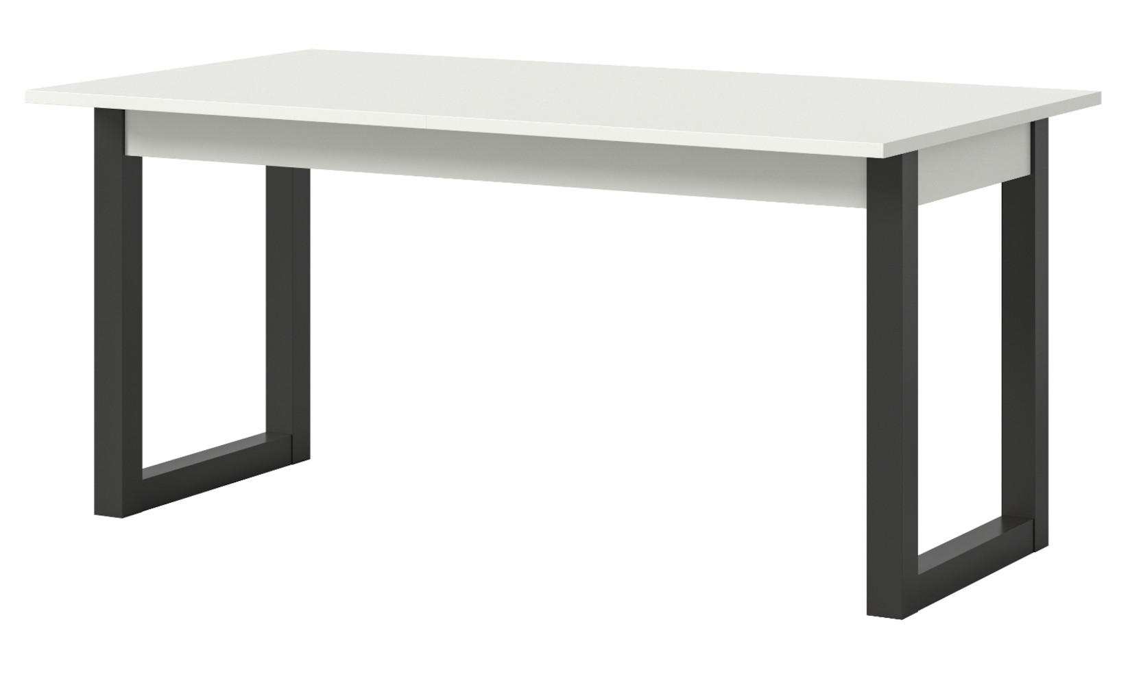 ESSTISCH weiß, grau 150 - 190 cm, Küchentisch ausziehbar - Dunkelgrau/Weiß, Holzwerkstoff/Metall (150/90/76cm) - Inn.Furn
