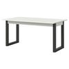 ESSTISCH weiß, grau 150 - 190 cm, Küchentisch ausziehbar - Dunkelgrau/Weiß, Holzwerkstoff/Metall (150/90/76cm) - Inn.Furn