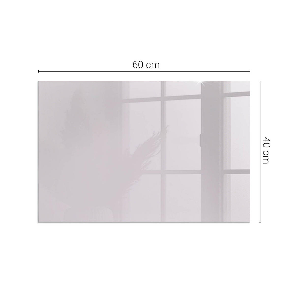 GLASPLATTE für Kamin 60x40 cm Lila - Lila, Glas (60/40/0.4cm) - ArtPrintCave