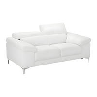 SOFA ohne Schlafmöglichkeit - -Sitzer - Leder - Weiß - - Weiß, Leder (176/73/103cm) - Vente-Unique