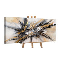 GEMÄLDE Fluss der Kraft auf Keilrahmen 115x50 cm - Multicolor, Holz (115/50cm) - YS-art gallery