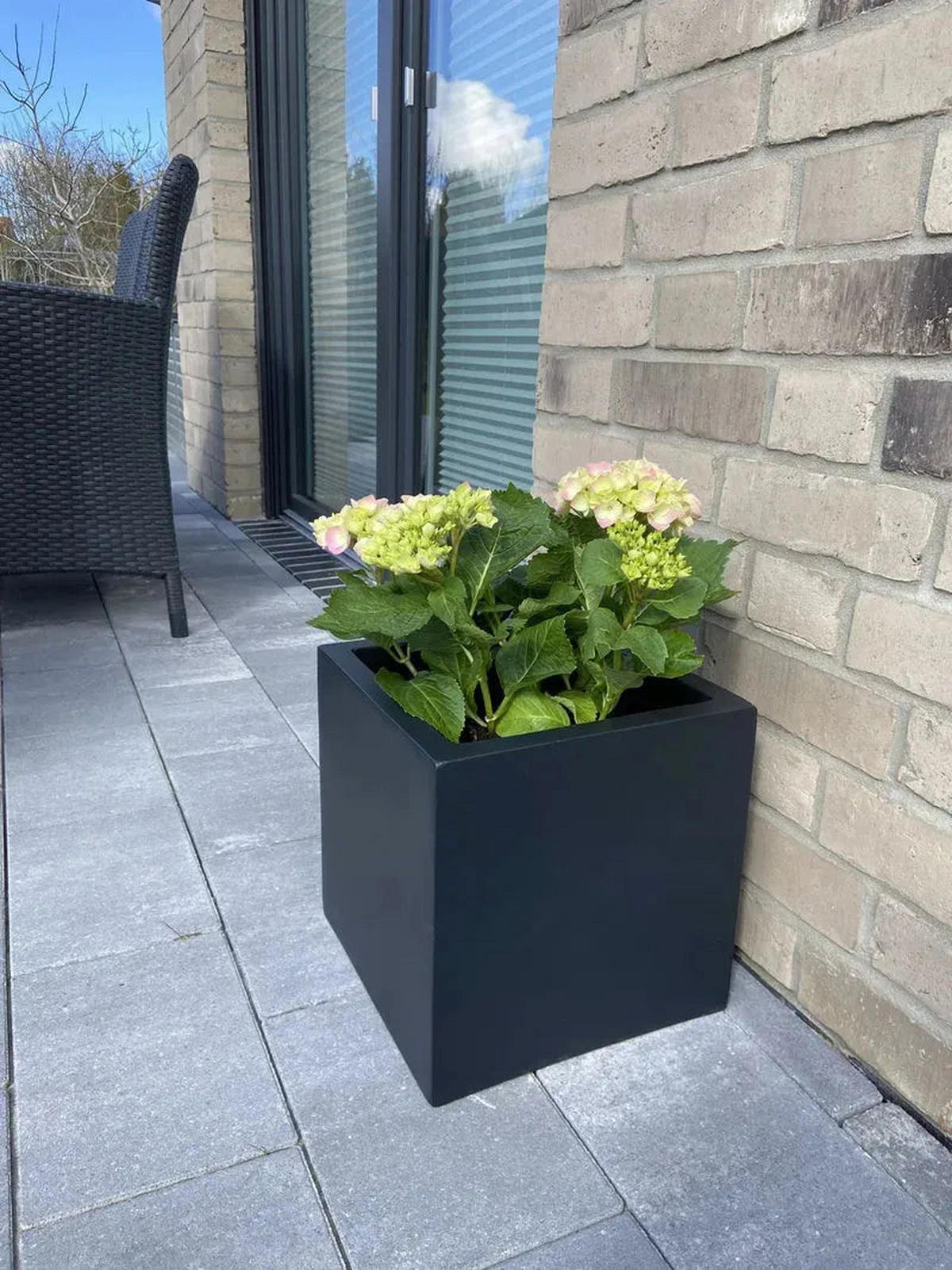 PFLANZTOPF Arven schwarz | 30x30 - Schwarz, Kunststoff (30cm) - aplanta