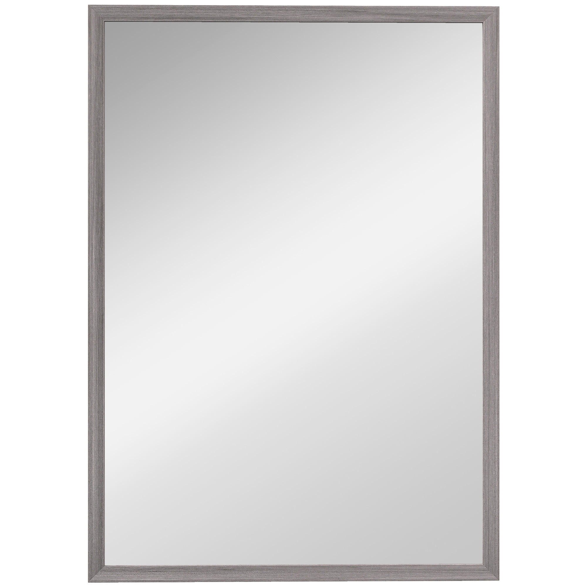 WANDSPIEGEL MDF Glas Grau - Grau, Glas/Holzwerkstoff (2/70/50cm) - HOMCOM