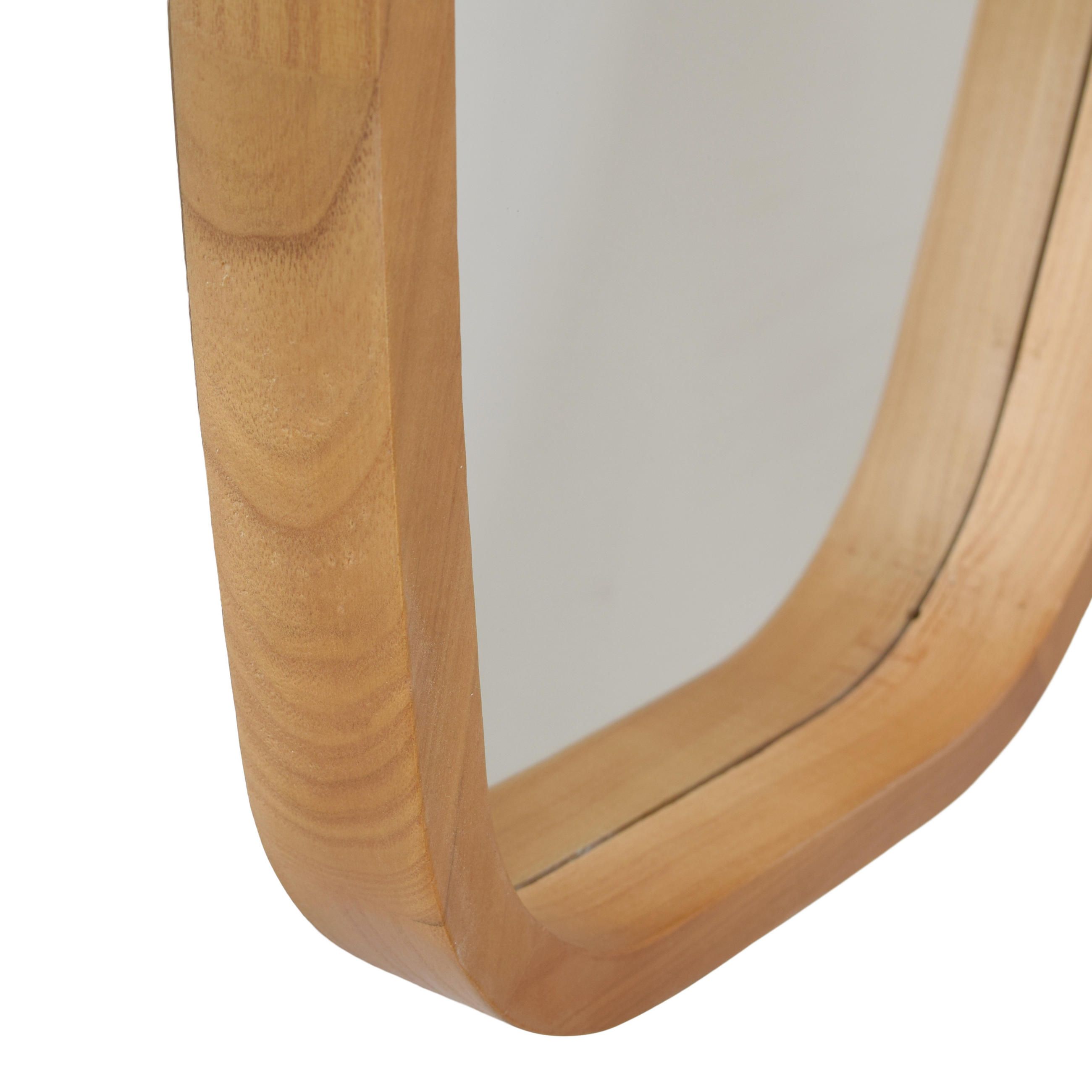 WANDSPIEGEL Eva - Eiche Bianco, Metall (40/120/3cm)