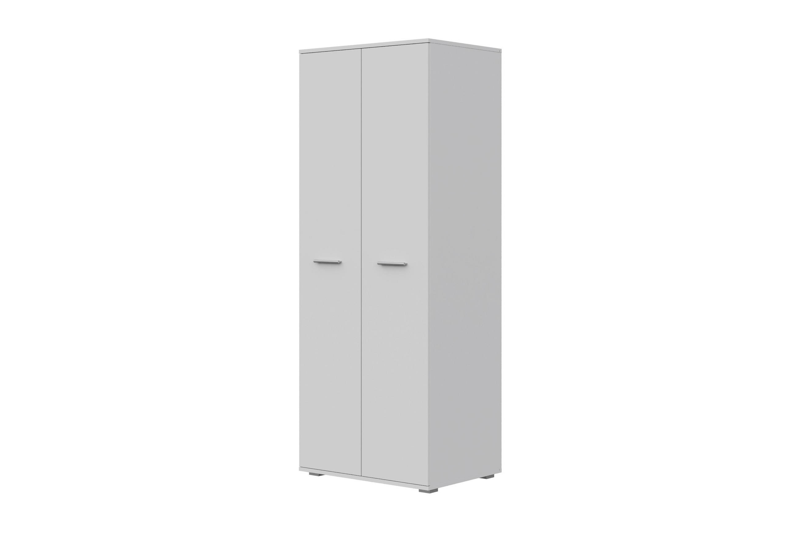 KLEIDERSCHRANK Weiß 69/180/49 - Weiß, Holzwerkstoff (69/180/49cm) - RAUMHIRSCH FURNITURE