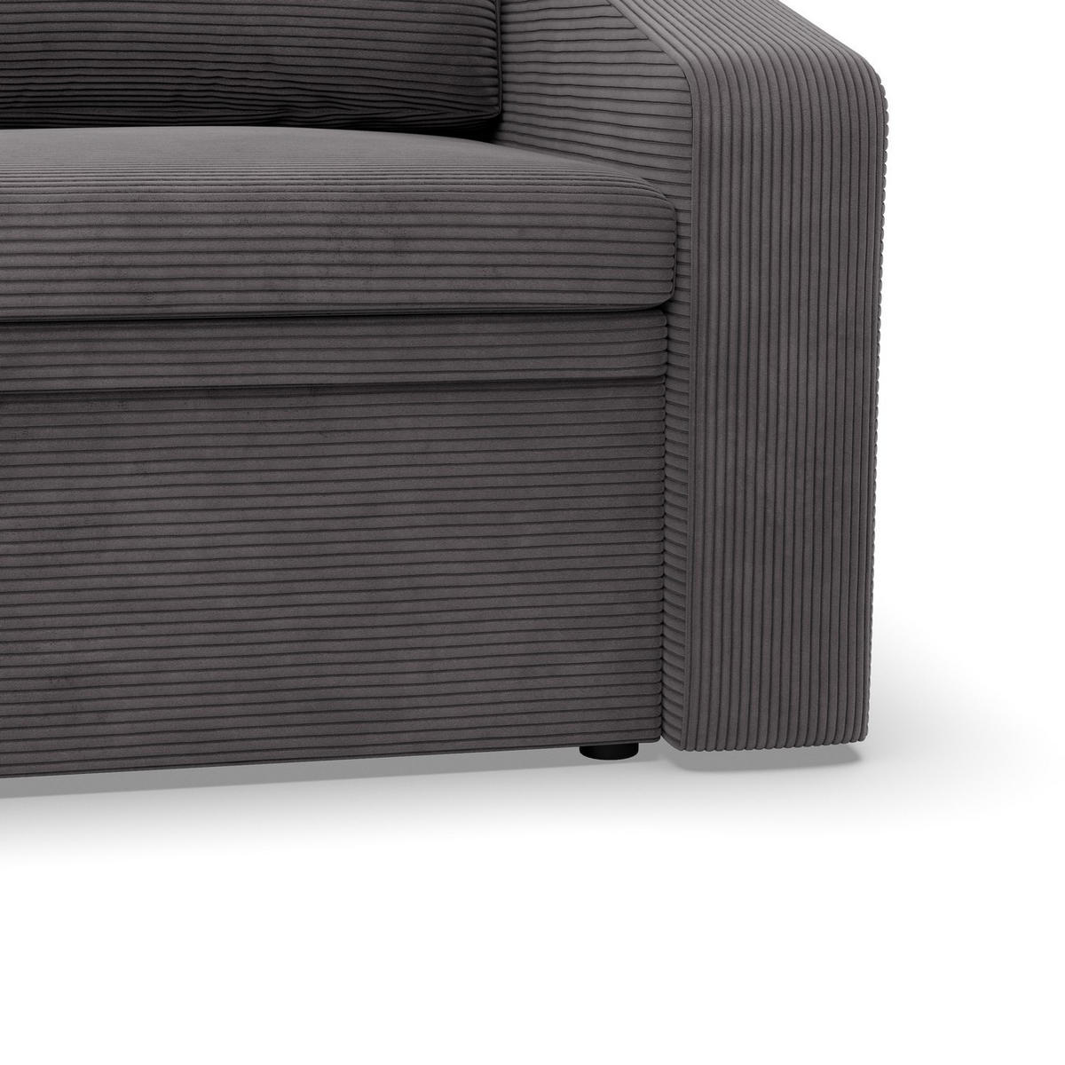 LOUNGESESSEL ORBIT, 80 CM, Cord - Dunkelgrau - Dunkelgrau, Textil (108/80/87cm)