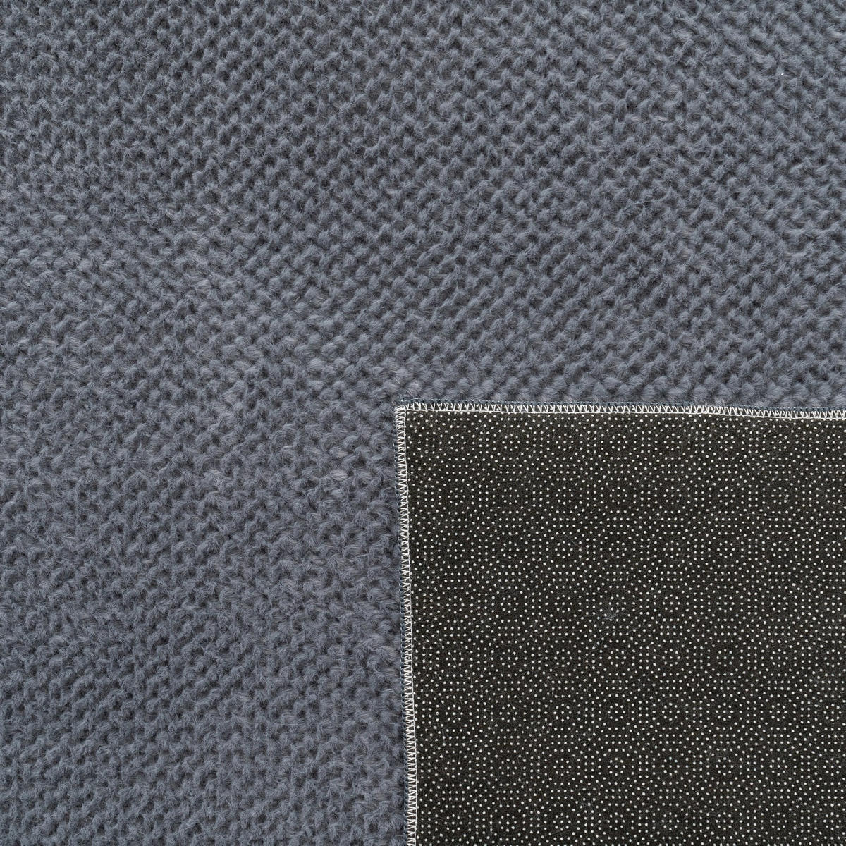 KURZFLORTEPPICH, einfarbig, Florhöhe 12 mm, Anthrazit, 120 x 160 cm - Anthrazit, Textil (120/160cm) - KADIMA DESIGN