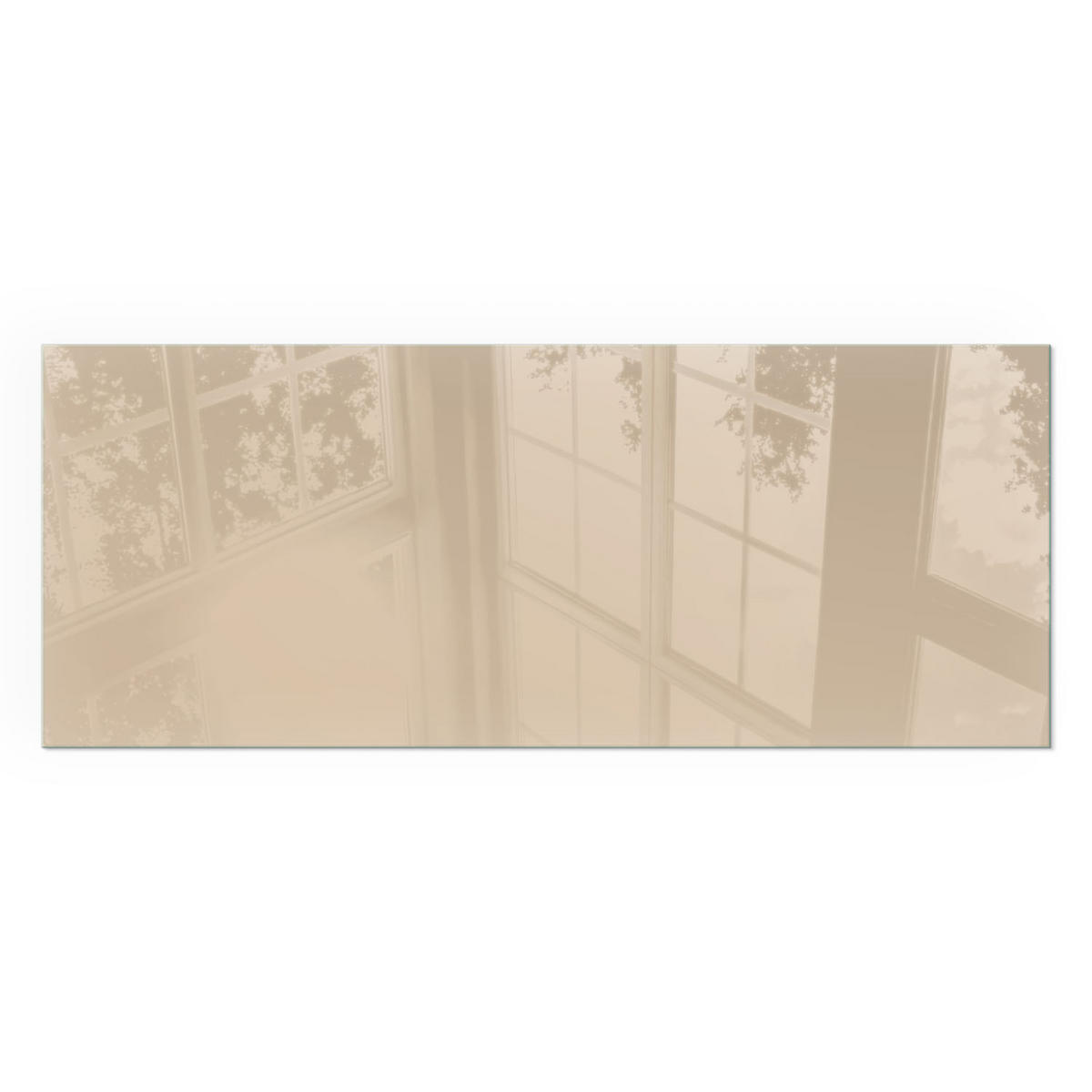 GLASPLATTE für Kamin 125x50 cm - Gelb, Glas (125/50/0.4cm) - TULUP