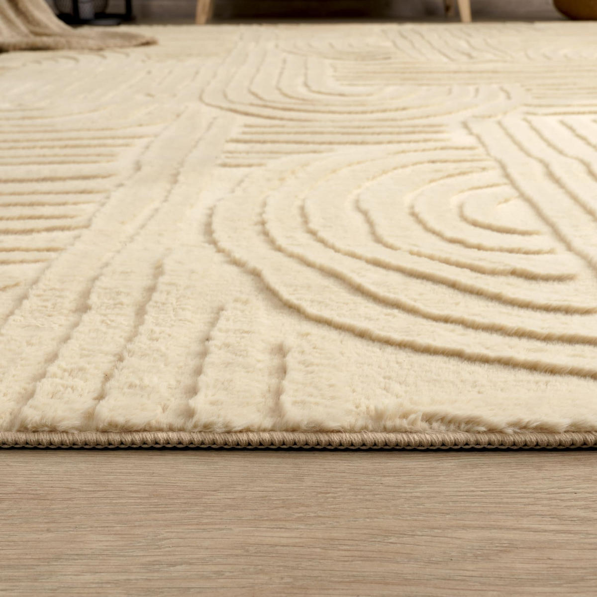 FLACHWEBETEPPICH Boho Beige 80 x 150 cm - Beige, Kunststoff (80/150cm) - TT Home