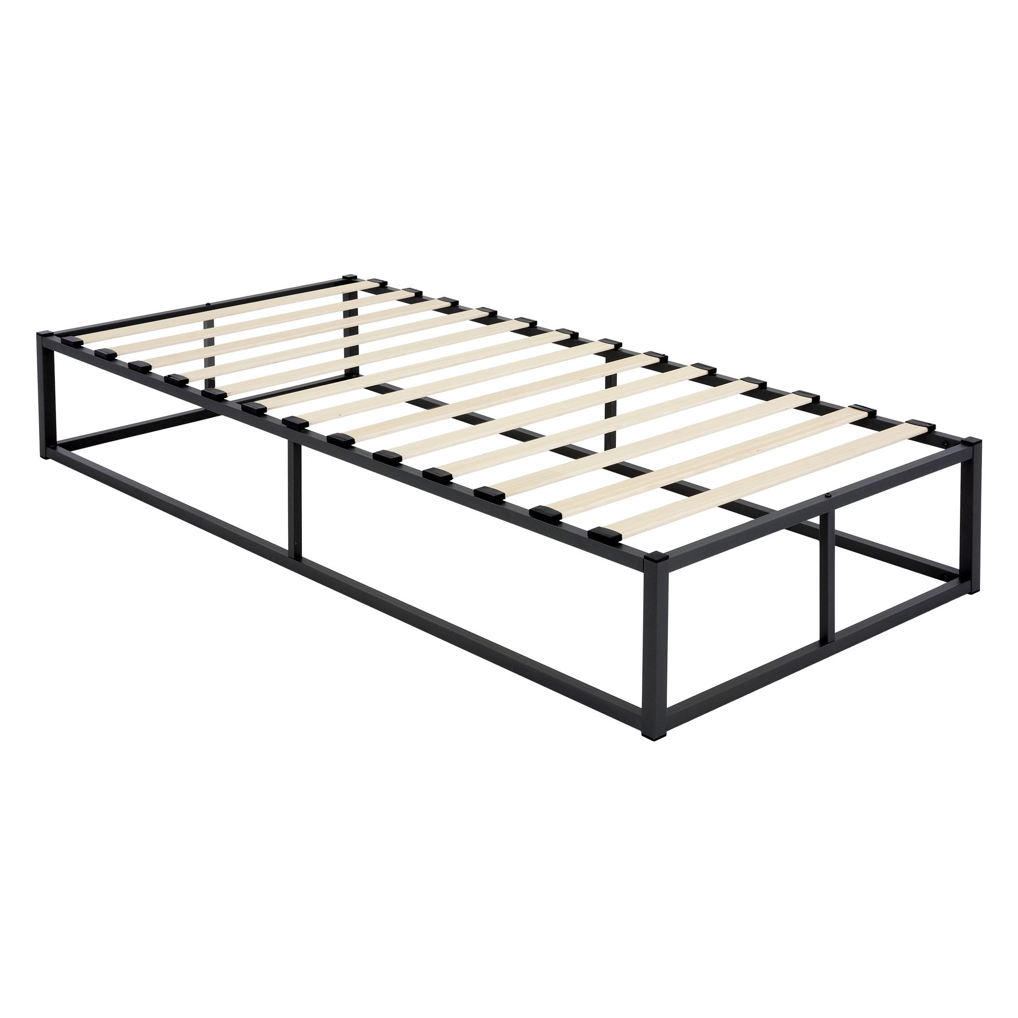 METALLBETT 200/90 cm - Schwarz, Metall (90/200cm) - ML-DESIGN