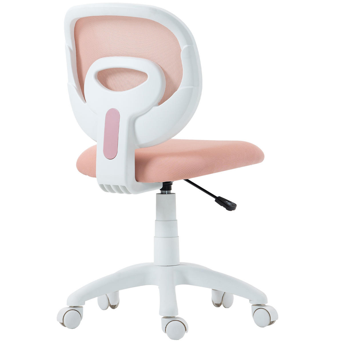 BÜROSTUHL DE-05201 Mit C-förmiger Rückenstütze & höhenverstellbar Rosa - Rosa, Kunststoff (53/89/59.5cm) - ComfortXL