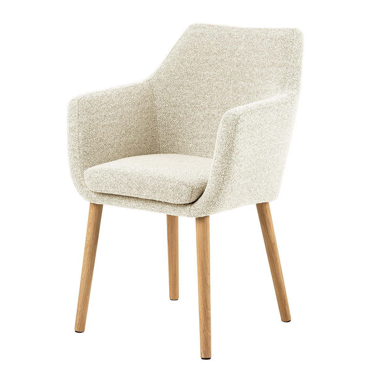 ARMLEHNENSTUHL - Creme, Textil (58/84/58cm) - home24