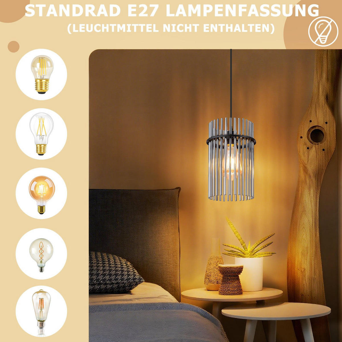 PENDELLEUCHTE ARTUR Ⅲ 16/10/150 cm - Schwarz, Metall (16/10/150cm) - Nettlife