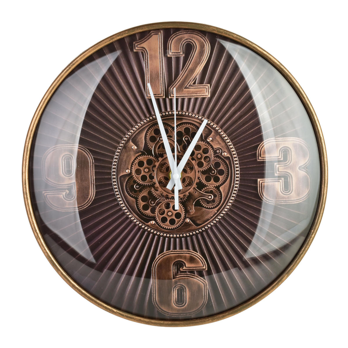 WANDUHR Ramsey Weiß 30/4/30 cm Kunstoff - Braun, Kunststoff (30/30/4cm) - Mondex