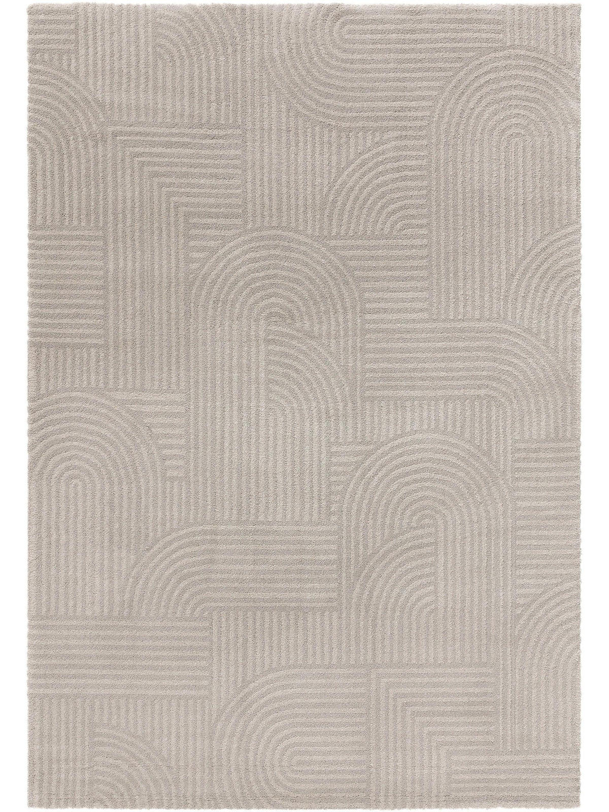 TEPPICH Tacoma Hellgrau 120x170 cm - Hellgrau, Textil (120/170cm) - benuta Nest