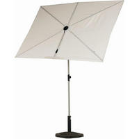 SONNENSCHIRM rechteckig 183 cm x 134 cm mit Druckknopfneigung UV-Schutz 50+ - Beige, Textil (183/183cm)