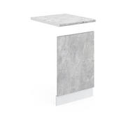 FRONTBLENDE R-Line Beton 45 cm, AP Marmor - Schieferfarben/Hellgrau, Holzwerkstoff (45/57.2/1.6cm) - Vicco