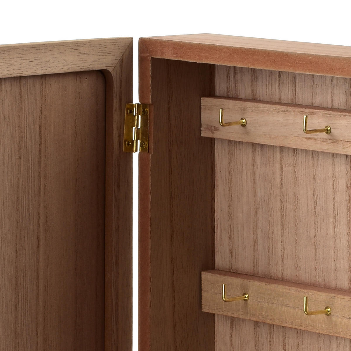 SCHLÜSSELKASTEN Stacy Braun 26x20x5,5 cm Holz - Braun, Holz (5.5/20/26cm) - Mondex