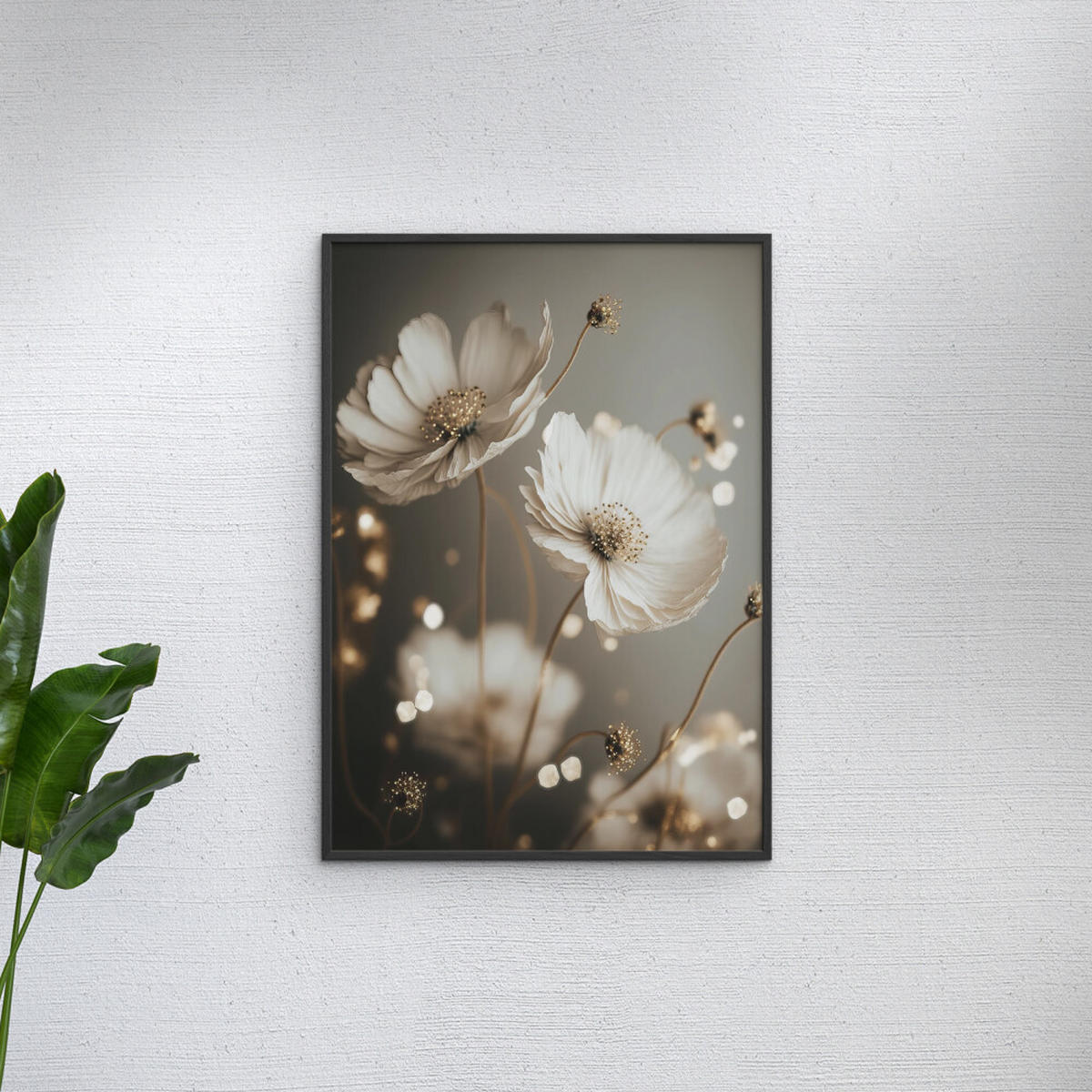 POSTER mit Rahmen Treechild - Golden Beauties - Schwarz/Weiß, Holz/Papier (50/70cm) - Poster&Frame